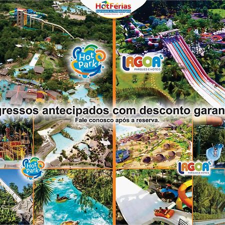 Flat Paradise, Piscinas Termais, Proximo Ao Centro - Hotferias Caldas Novas Bagian luar foto