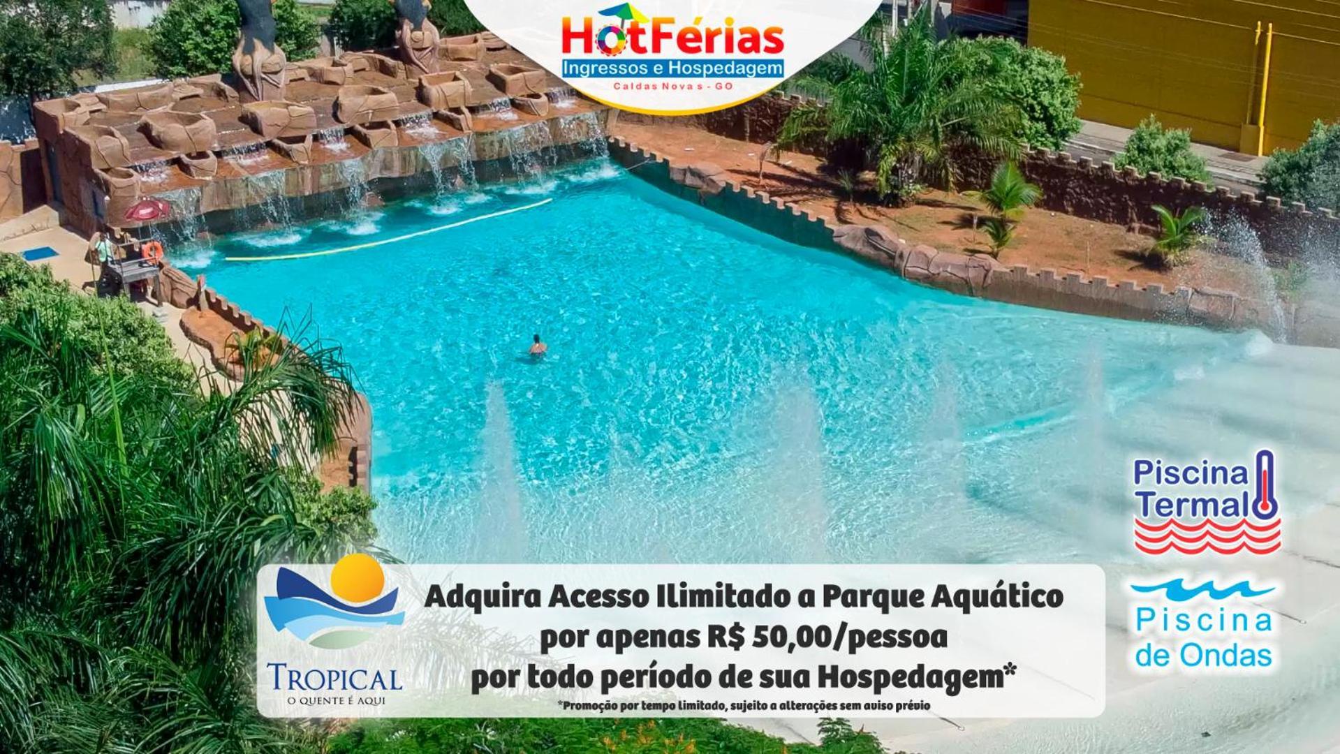 Flat Paradise, Piscinas Termais, Proximo Ao Centro - Hotferias Caldas Novas Bagian luar foto