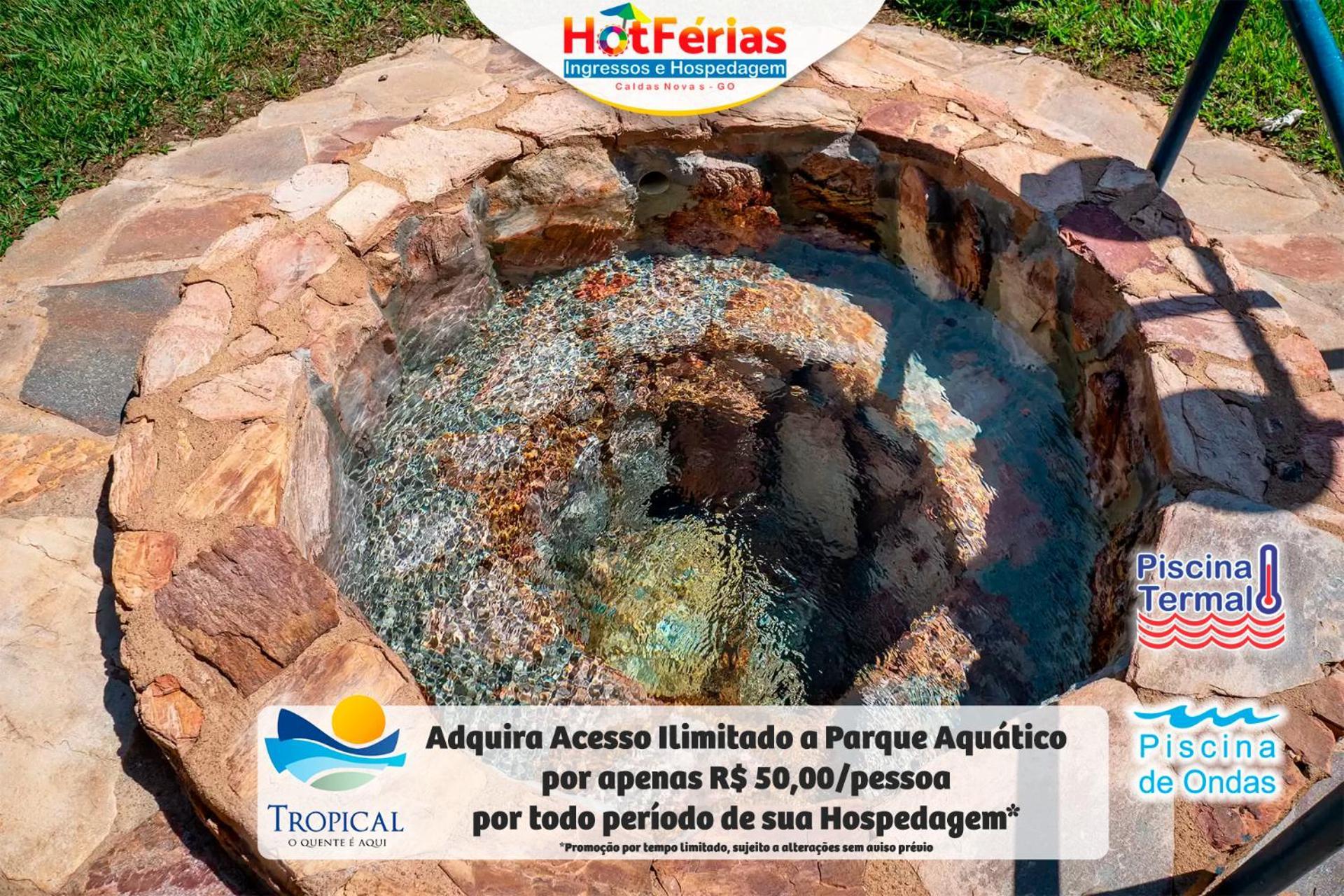 Flat Paradise, Piscinas Termais, Proximo Ao Centro - Hotferias Caldas Novas Bagian luar foto